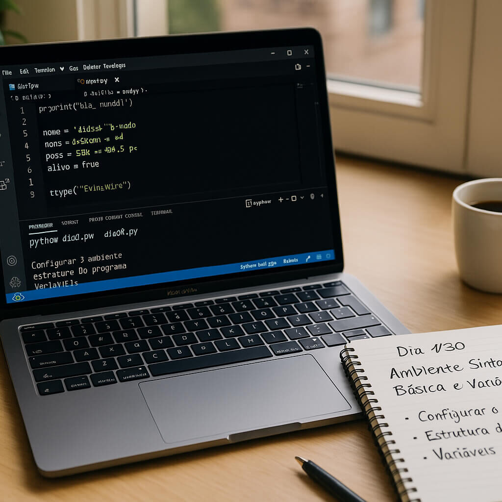 Python para Iniciantes: Instalando o Ambiente, Sintaxe e Variáveis (Dia 1/30)