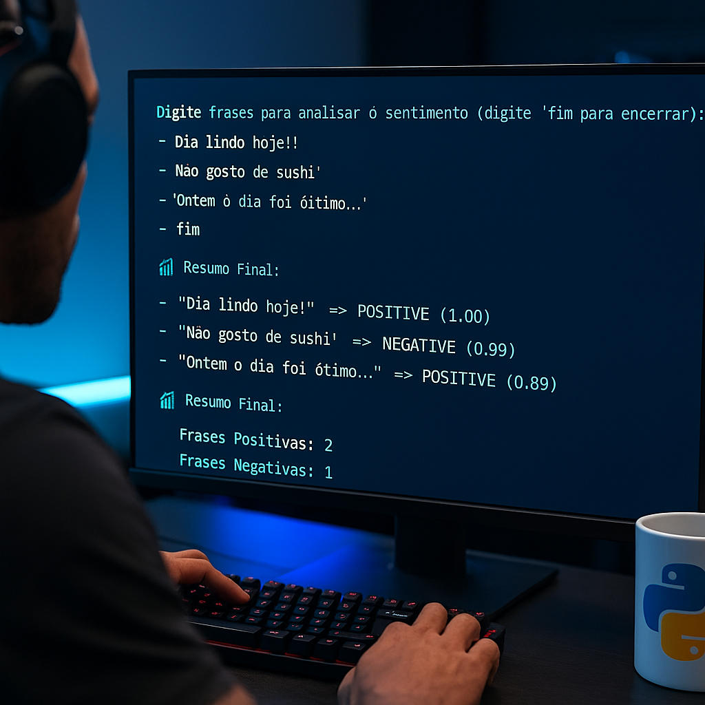 Análise de Sentimentos com IA: Classificando Emoções em Textos com Python