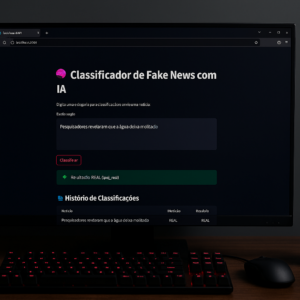 Classificador de Fake News com Interface Web em Python (Streamlit)