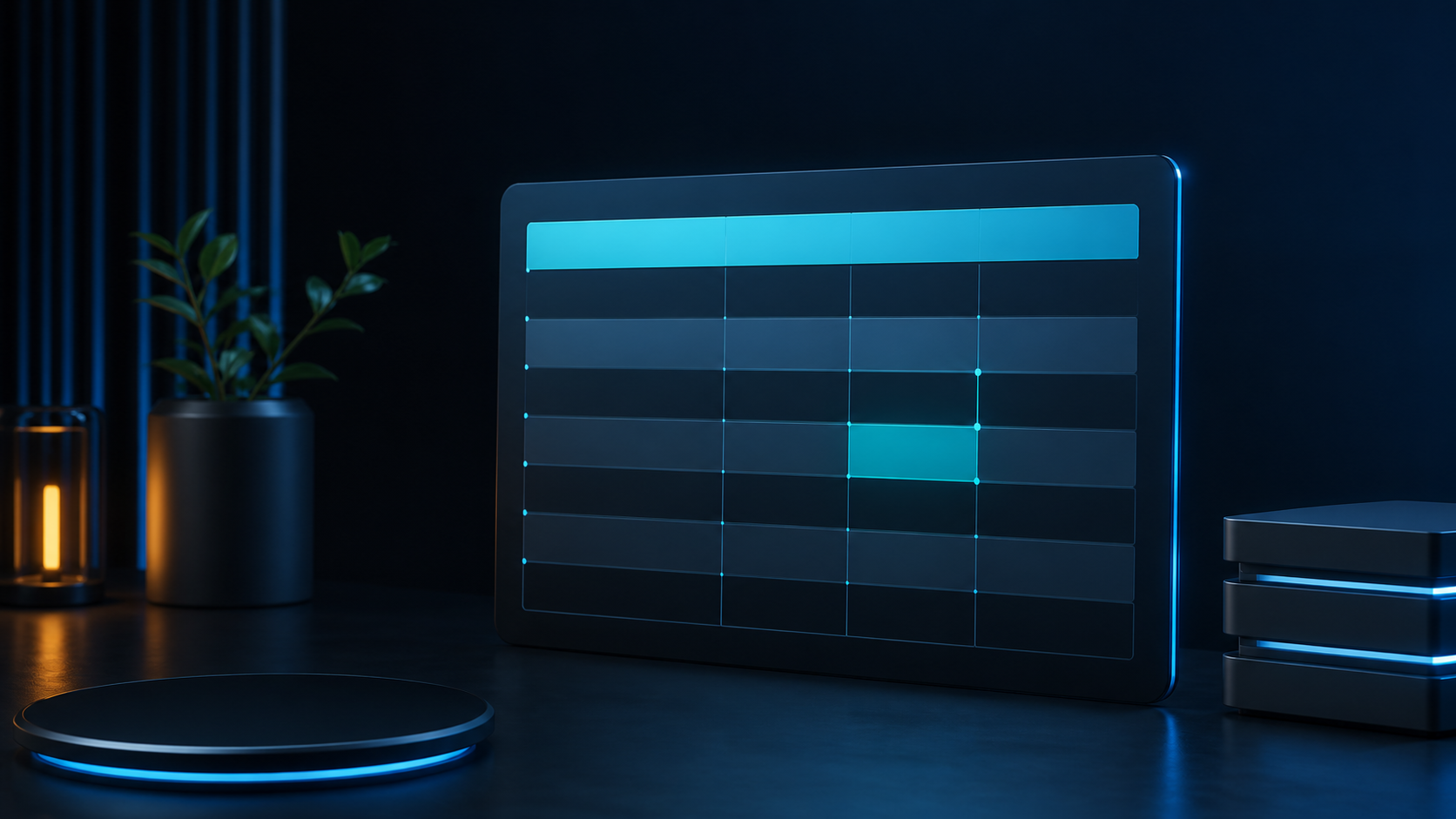 Tabela de dados HTML com cabeçalhos acessíveis