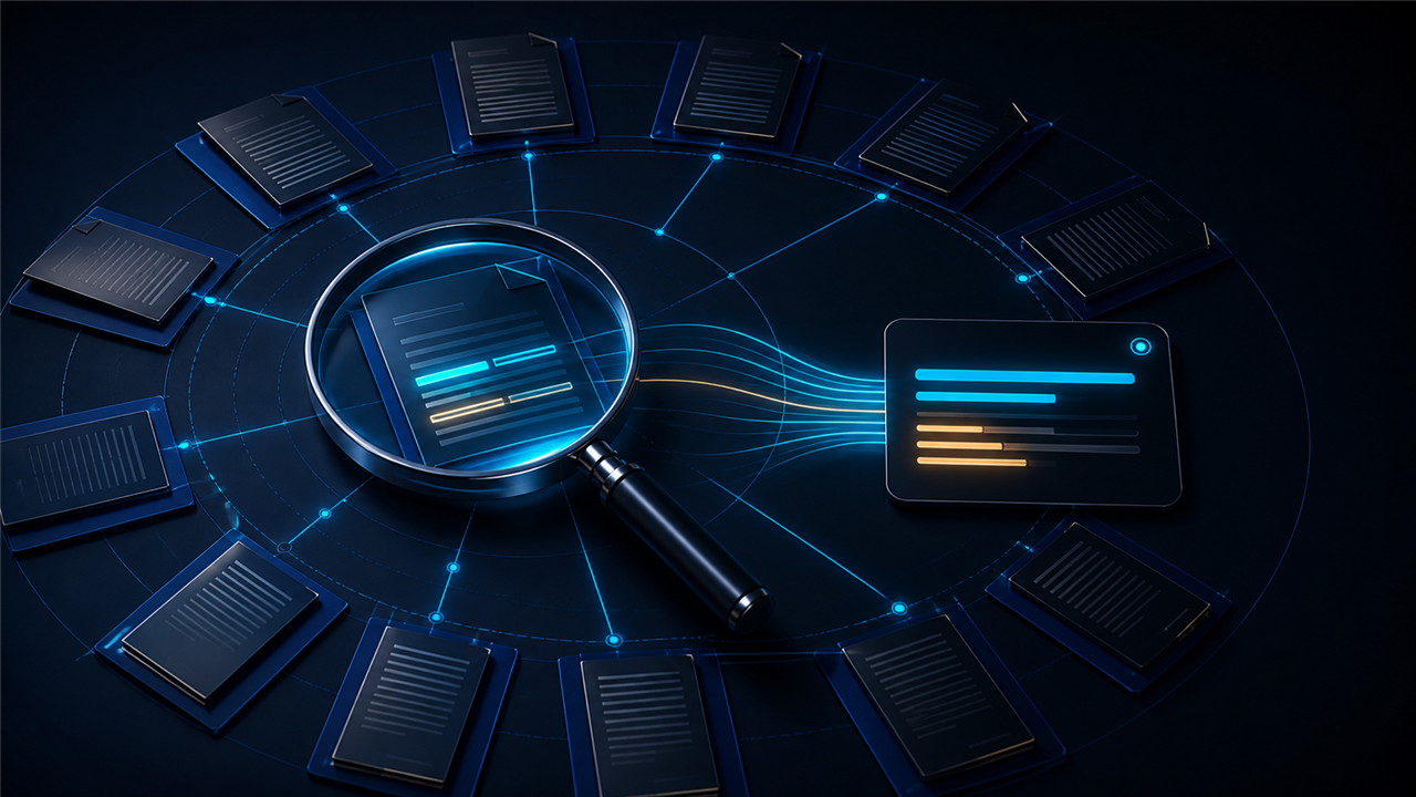 Sistema de inteligência artificial pesquisando documentos organizados em uma base vetorial