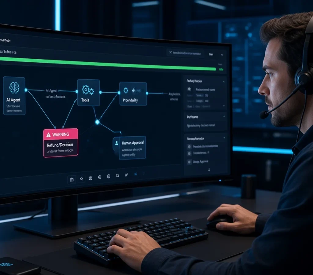 Agentes de IA no n8n em produção: como evitar automações que executam certo e decidem errado