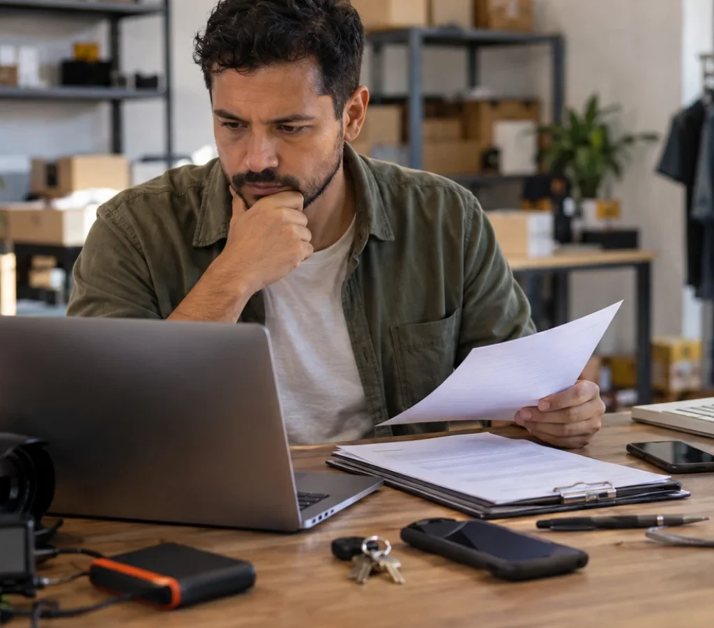 Profissional analisa dependências financeiras e riscos que podem comprometer a continuidade do patrimônio