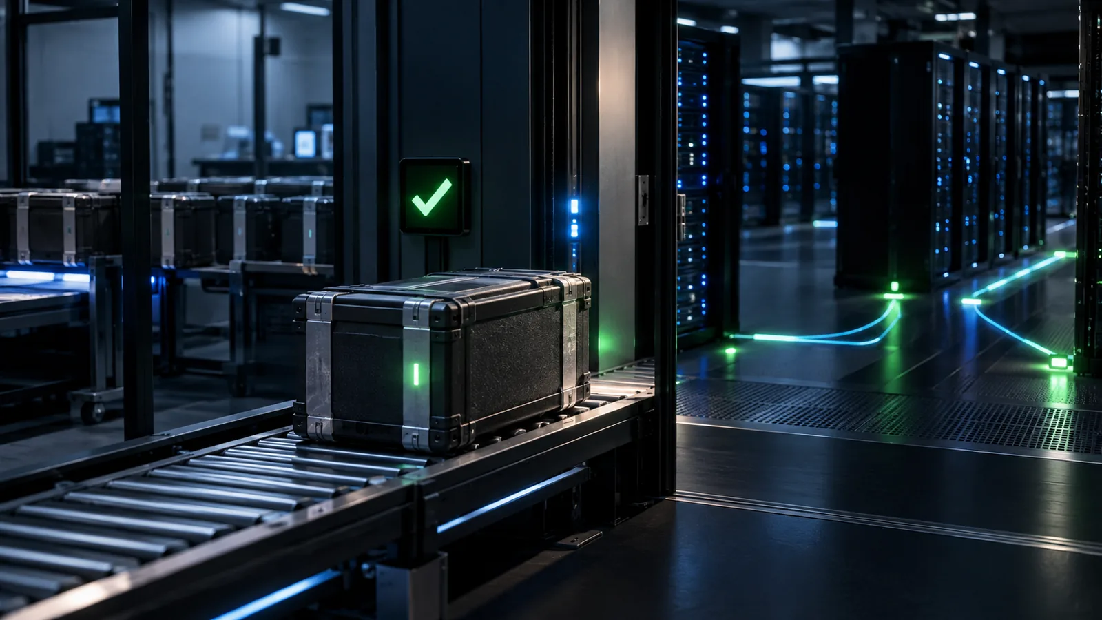 Versão de software atravessando build, testes, deploy, healthcheck e liberação de tráfego
