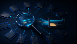 Sistema de inteligência artificial pesquisando documentos organizados em uma base vetorial