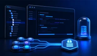 Ambiente de desenvolvimento Python organizado com árvore de arquivos, dependências conectadas e lockfile protegido